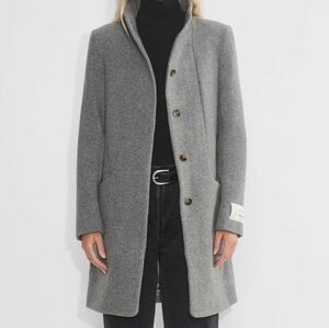 Wilfred 2XS Dark Grey Cocoon Coat